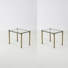 Brass Tables With Glass Tops 1970s