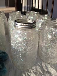 Diy snowflake christmas mason jar luminaries. Diy Glitter Mason Jars Musely