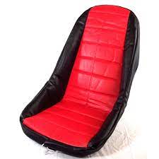 Low Back Seat Cover Red Fits Most