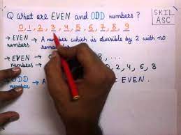 even and odd numbers with exles