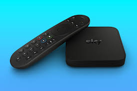 sky q box and remote control