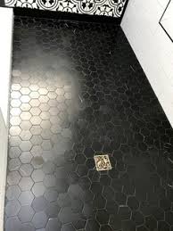 are black shower tiles hard to clean