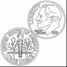 Nickel coloring page coins coloring page 1201 x 1200. Dime Coloring Page Bmo Show