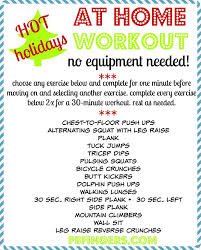 hot holidays at home workout peanut