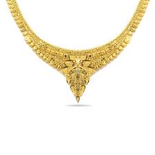 The Bengali Bride Lappa Gold Necklace