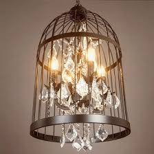 4 Heads Bird Cage Crystal Chandelier Lamp Ceiling Pendant Lighting Light Fixture For Sale Online