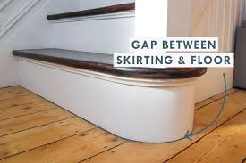 sealing gap between skirting and floor
