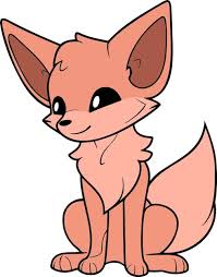 cute fox cartoon fox clipart vector
