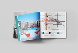 an apartment marketing brochure design