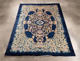 hand knotted chinese art deco style rug