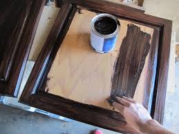 how to refinish oak cabinets with stain