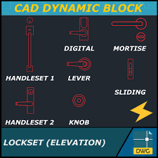 Lockset And Cabinet Pull Handle Cad