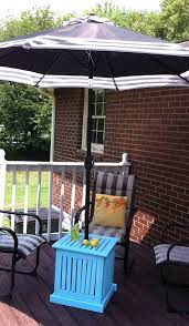 diy patio umbrella stand side table