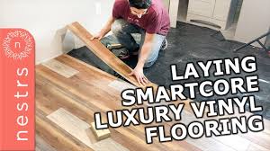 Your plank vinyl floors will keep their appearance longer if you regularly sweep them. Smartcore Flooring Installation Nestrs Youtube