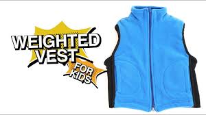 cool blue children s weighted pression fleece vest by zoovaa