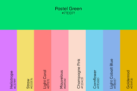 pastel green color what it represents