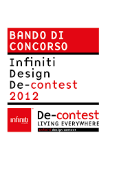 Infiniti Design De-contest 2012 BANDO DI CONCORSO