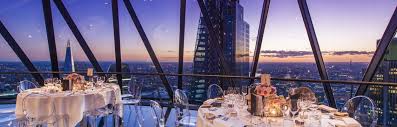 Just five miles from a handful of beautiful beaches, this boutique wedding venue offers a stunning setting for an intimate celebration. Wedding With A View At The Gherkin London