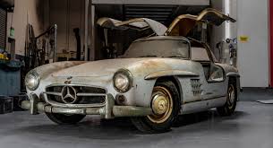 Mercedes 300sl Gullwing Barn Find Waits To Be Painted For Over 50 Years Carscoops