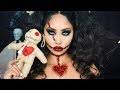 voodoo doll halloween makeup tutorial
