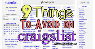 9 things you should avoid on craigslist