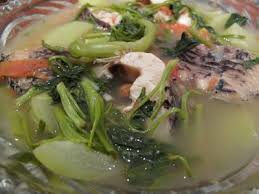 sinigang na dalag mudfish soup served