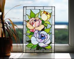 Stained Glass Peony Stained Glass