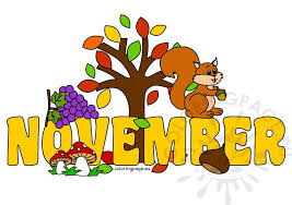 Month November Thanksgiving image – Coloring Page