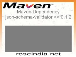 maven dependency json schema validator
