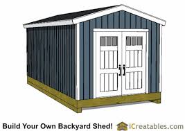 10x20 gable shed plans icreatables sheds