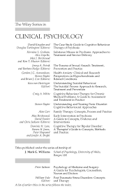 Clinical Psychology Interventions Case Study