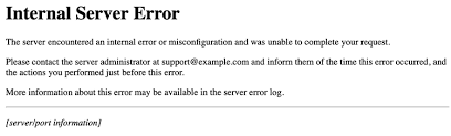 fix the 500 internal server error