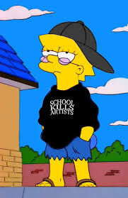 Watch all 48 simpsons episodes from the tacey ullman show. School Kills Artists Lisa Simpson Hoodie Arte Simpsons Lisa Simpson Artistas
