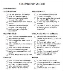 Professional Home Inspection Checklist Pdf Business Mentor