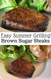 brown sugar steaks frugal family home
