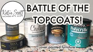 topcoat testing over chalk paint