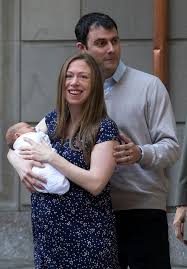 Chelsea victoria clinton (born february 27, 1980) is an american author and global health advocate. Chelsea Clinton Leaves Hospital With Newborn Baby Son Aidan Husband Marc And Bill Hillary Clinton In Tow Irish Mirror Online