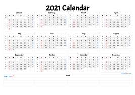 Thank you for choosing our printable calendar organizer print each month separately and combine them on the wall into a quarterly planner, 3 month calendar or even a year; Free Printable 2021 Yearly Calendar With Week Numbers