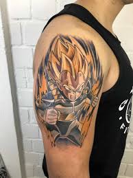 Those who love this version of the character usually stick to his saiyan uniform when they get the tattoo. Prince Vegeta Tattoo By Tim Lemper Germany Tattoos Dbz Tattoo Vegeta