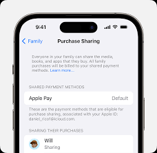 how to share apps and purchases with