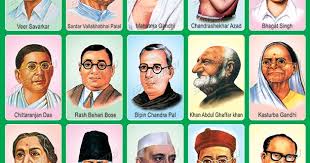 Indian Freedom Fighters Picture Chart A4 Size Free
