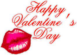 happy valentines day kiss lips