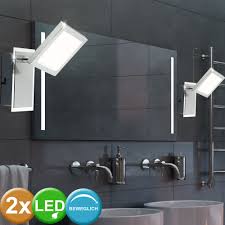 Get even more great ideas about badezimmer spots by visiting our recommendation website with click here to get more many interesting offers and promos are waiting for you. 2x Led Wand Lampen Spot Strahler Schlaf Zimmer Bad Leuchten Chrom Verstellbar Kaufen Bei Www Etc Shop De Gmbh Co Kg