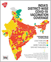 India has 29 states with at least 720 districts comprising of approximately 6 lakh villages, and over 8200 cities and towns. Covid 19 Vaccination Most Districts Have Covered Less Than 10 Of Their Population Diu News