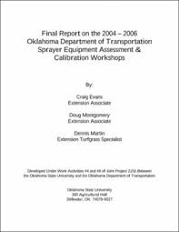 Final Report On The 2004 2006 Oklahoma Department Of