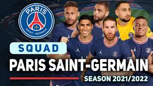 Psg players names and numbers. Paris Saint Germain Squad 2021 2022 With Sergio Ramos Hakimi Donnarumma Youtube