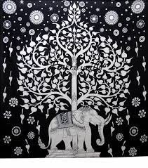 Indian Elephant Tapestry Wall Hanging