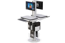 floor mounted computer station stands