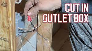 how to cut in electrical outlet box