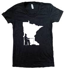 Ice Fishing Minnesota T Shirt Womens Fitted Fishing T